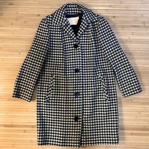 VNTG Pendleton Wool Coat Houndstooth Medium